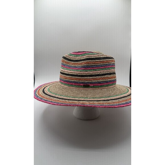 Brixton Straw Hat Rainbow Preppy Western Beach Vacation Summer Boho Large New main image 4